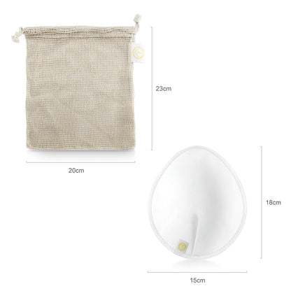 First Days Maternity Supplies korduvkasutatavad rinnapadjad, valged, 18 cm, 6 tk