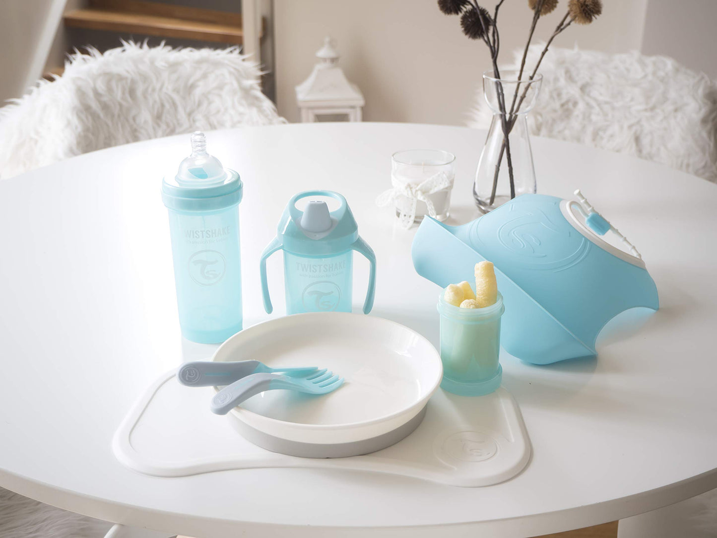 Twistshake 2X beebipõlled, veekindel, pastelne roosa/lilla, 4+ kuud