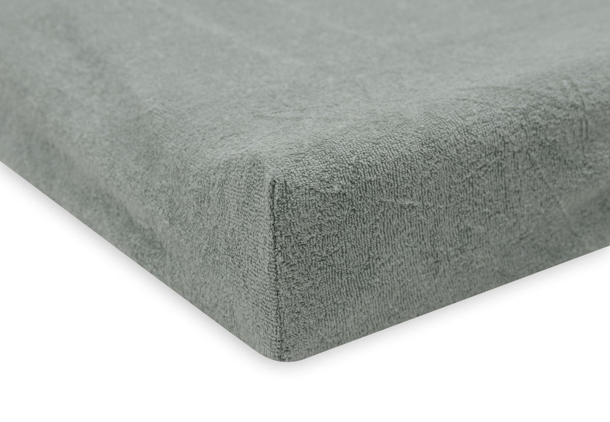 Jollein hoitoalustan päällinen froteeta 2 kpl, 50 × 70 cm, merenvihreä/norsunluu