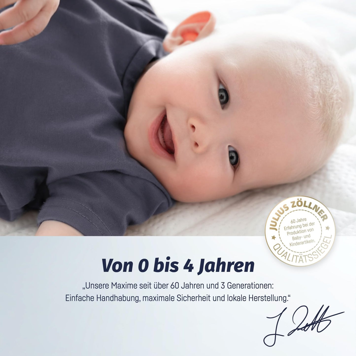 Julius Zöllner beebimadrats Dr. Lübbe Air Premium, 70 x 140 cm, valge