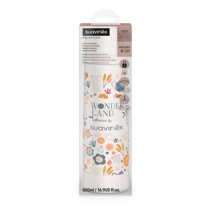 Suavinex roostevabast terasest termos 500 ml, valge (Wonderland kollektsioon)
