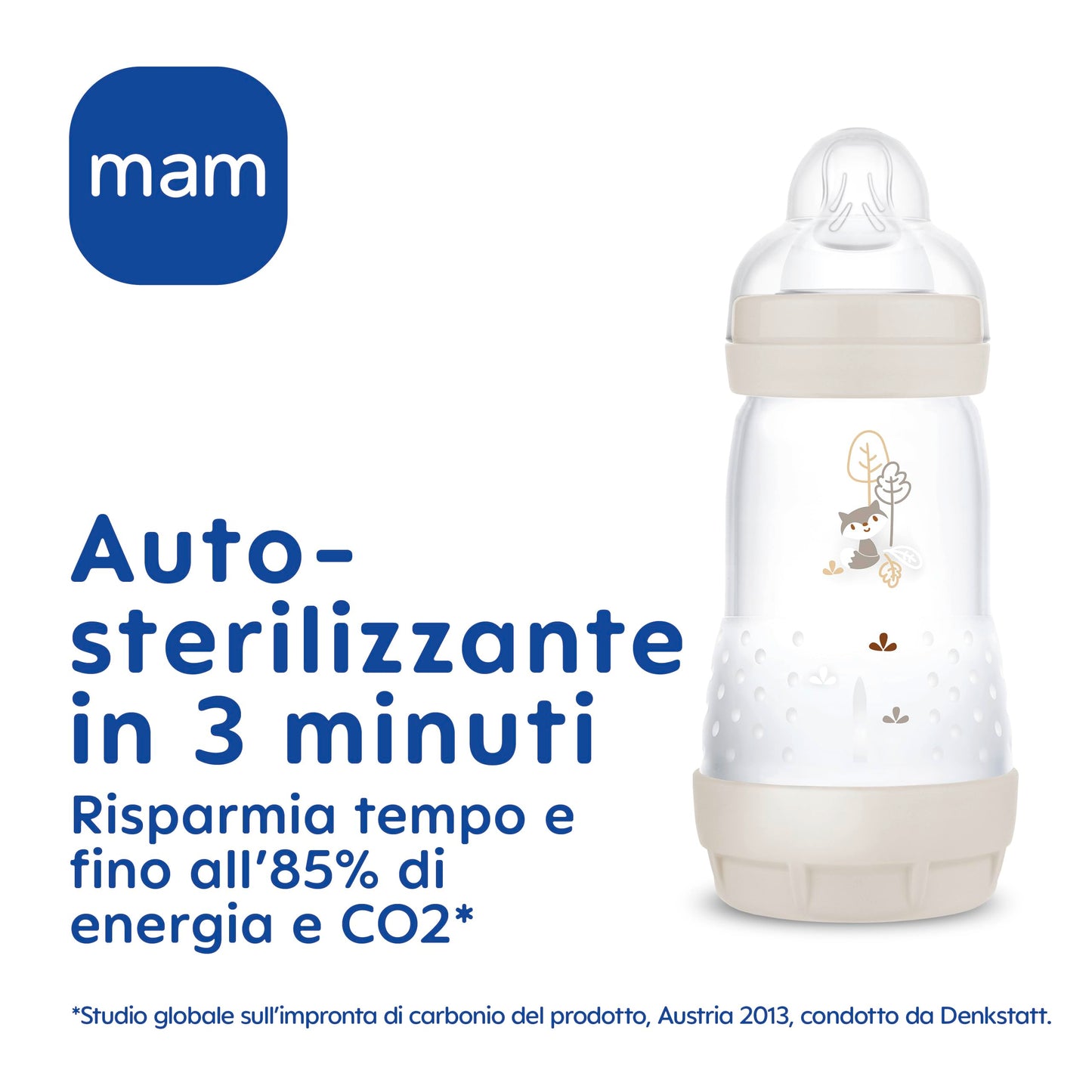 MAM Easy Start koolikuvastane lutipudel 260 ml, 4+ kuud, münt, 2 tk