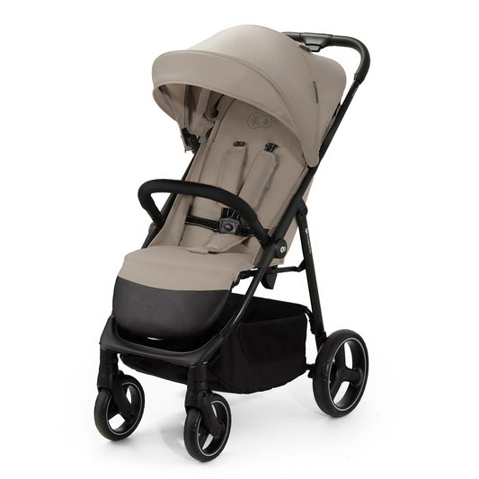 Kinderkraft TRIG 3 kerge jalutuskäru kuni 25 kg, ühe käega kokkupandav, beež