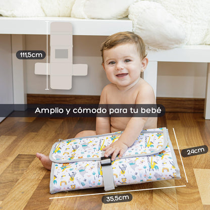 ESYBABY XL kokkupandav mähkimisalus 5 taskuga