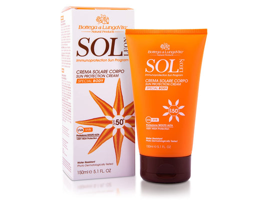 BOTTEGA DI LUNGA VITA Sol Leon päikesekreem kehale, SPF 50+ 150 ml
