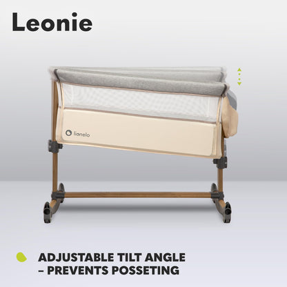 Lionelo Leonie 3-in-1 vooditasku, 0–6 kuud, kuni 9 kg, reguleeritav kõrgus ja kallutus, Beige
