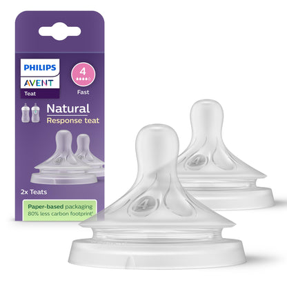 Philips Avent Natural Response lutid, 2 tk, Flow 4, 3+ kuud
