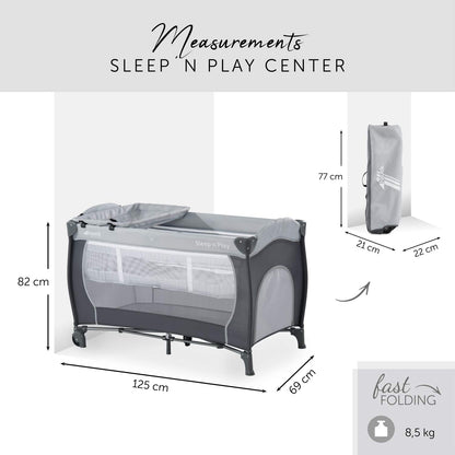 hauck reisivoodi Sleep N Play Center Stone, alates sünnist kuni 15 kg