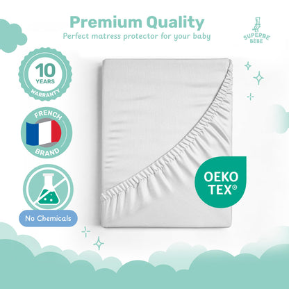 SUPERBE BEBE veekindel voodilina 70×140 cm, puuvillane jersey