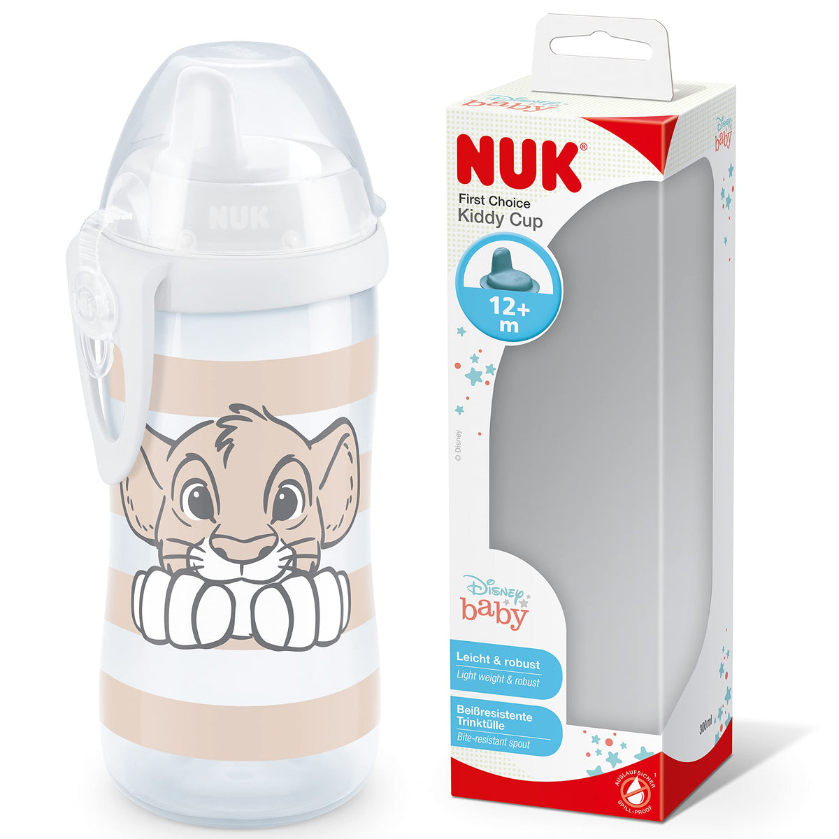 NUK First Choice+ Kiddy Cup juomamuki Disney Nalle Puh 12+ kk 300 ml