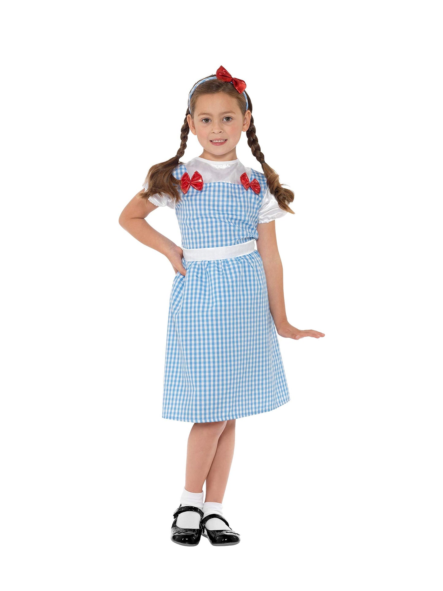 Smiffys Country Girl tüdrukute kostüüm, sinine, 4–6 a