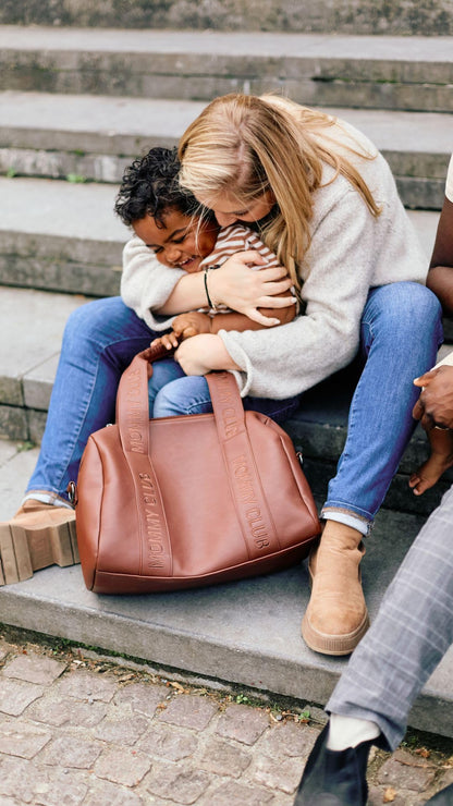 Childhome Mommy Club Signature beebitarvete kott 22L, punakaspruun