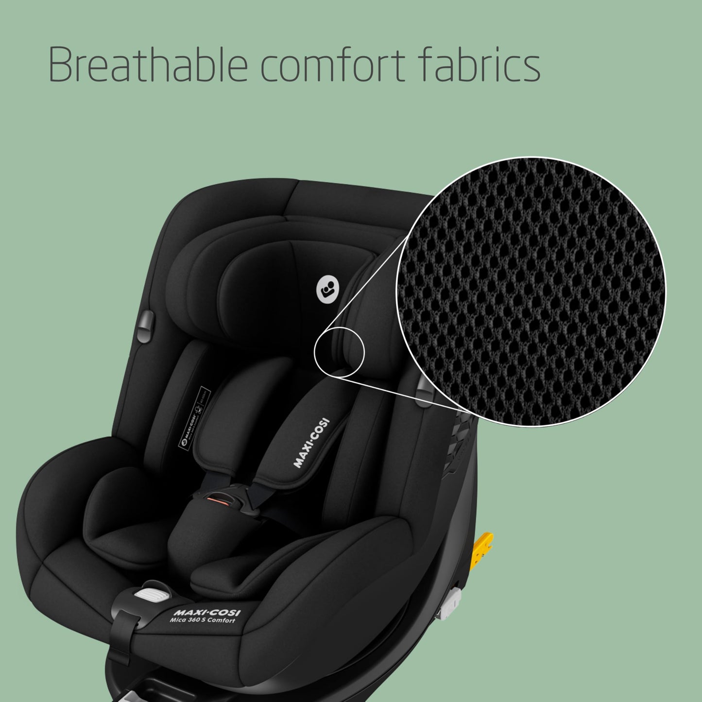 Maxi-Cosi Mica 360 S Comfort i-Size turvatool 40–105 cm, 360° – Authentic Black