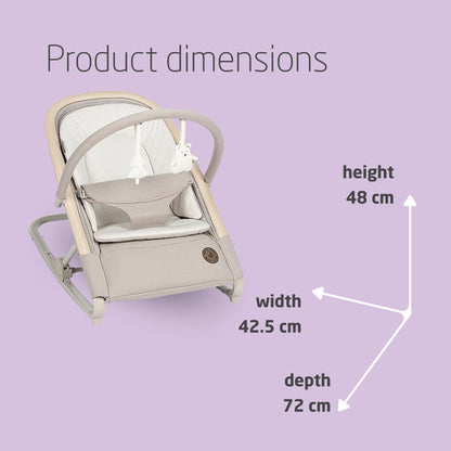 Maxi-Cosi Kori 2-in-1 lamamistool mängukaarega, Classic Beige