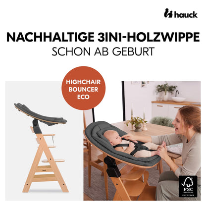 hauck Highchair Bouncer Eco beebikiik Hauck Alpha+ ning Beta+ söögitoolile