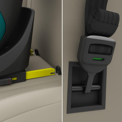 Kinderkraft I-Grow 2 PRO turvatool 40–150 cm, 360° pöörlev, Isofix, roheline