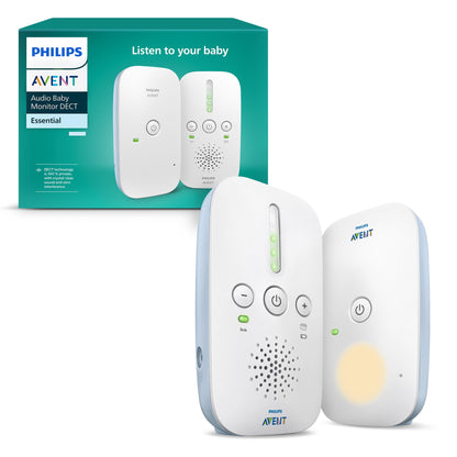 AVENT DECT-beebimonitor SCD503/26, 330 m, öövalgus, Smart ECO, valge