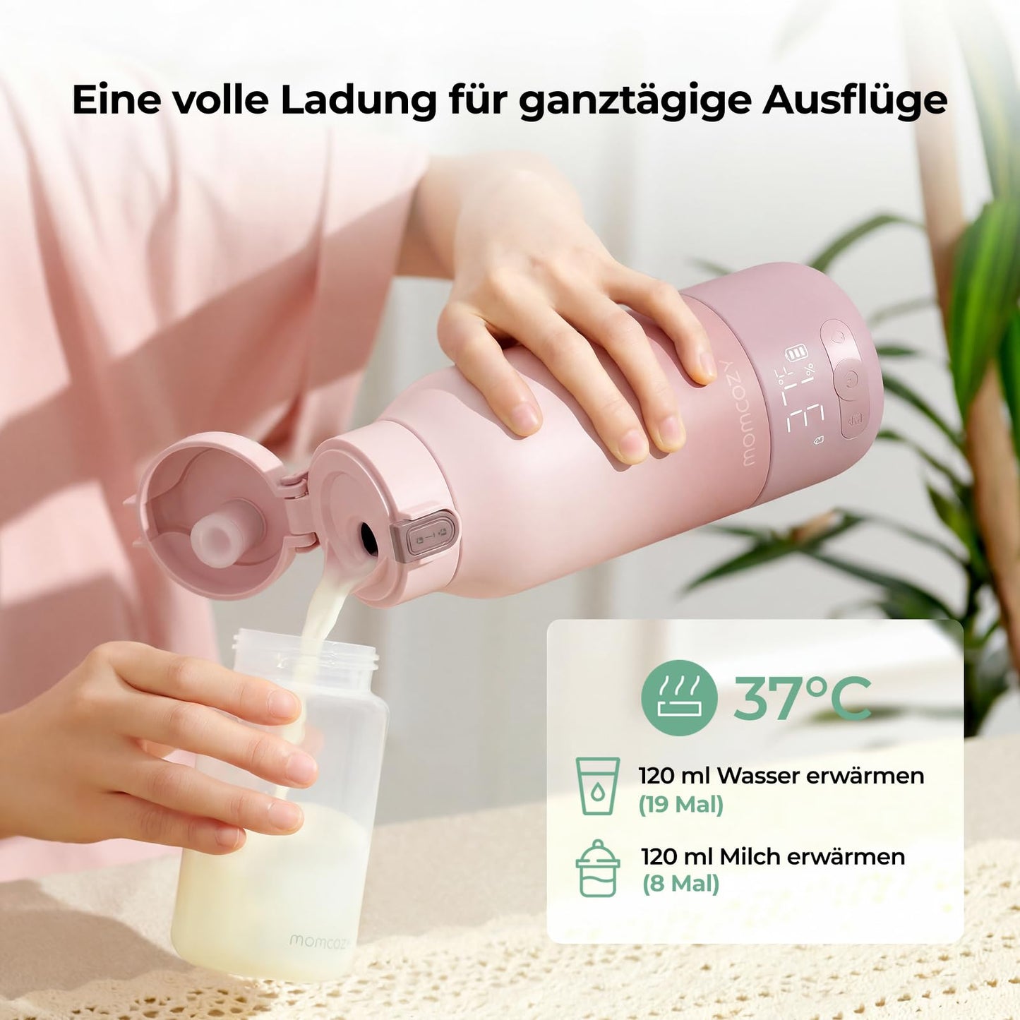 Momcozy MW05 kaasaskantav pudelisoojendaja, 500 ml