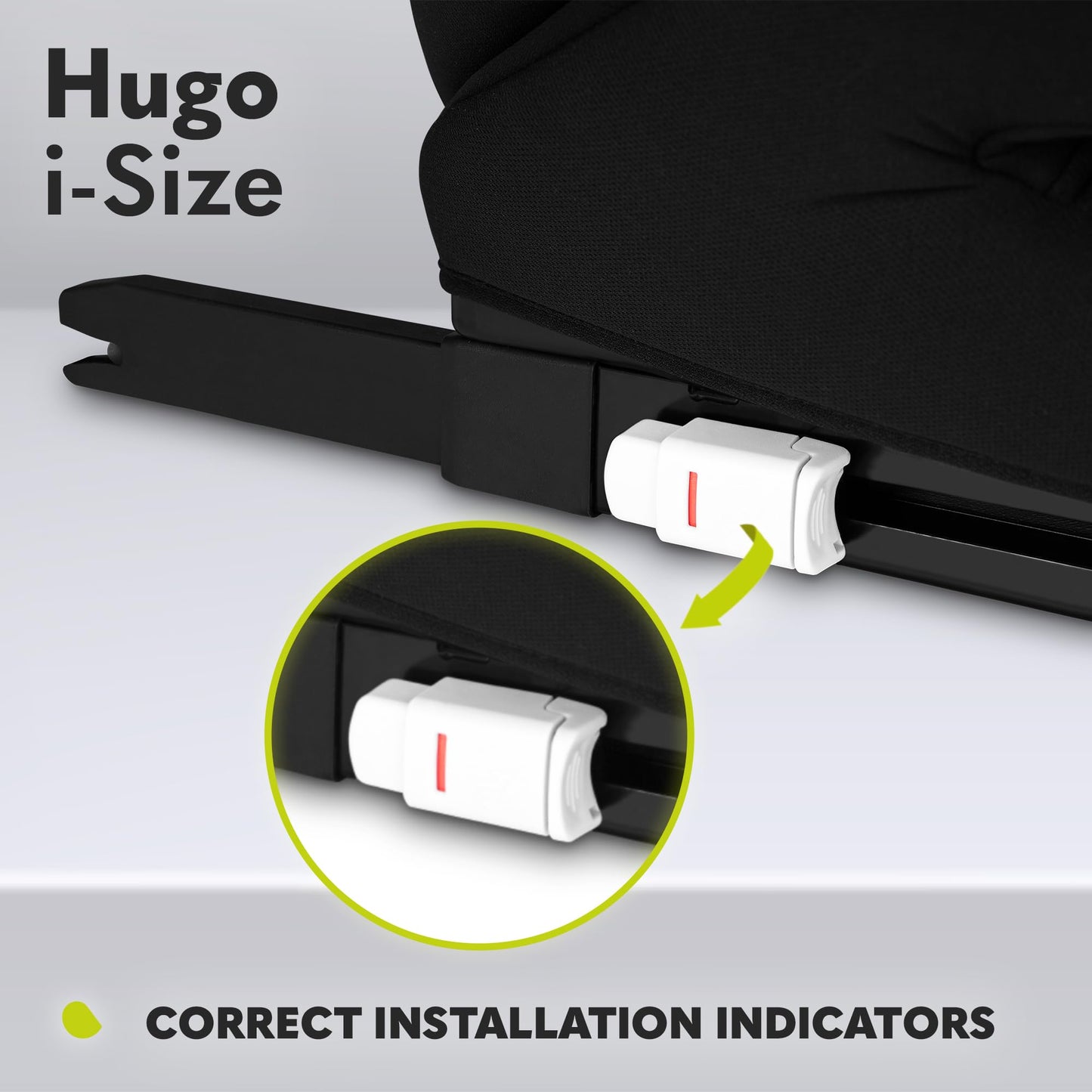 Lionelo Hugo i-Size turvatool 100–150 cm, ISOFIX või turvavööga, Black Carbon