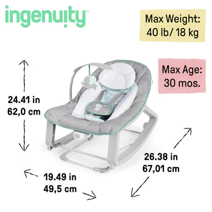 Ingenuity Keep Cozy 3-in-1 beebikiik ja lamamistool Weaver