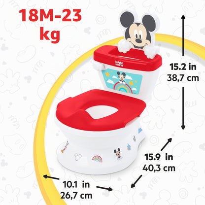 Bright Starts Disney Baby Micky Maus My Size pott 2-in-1, punane, 18+ kuud