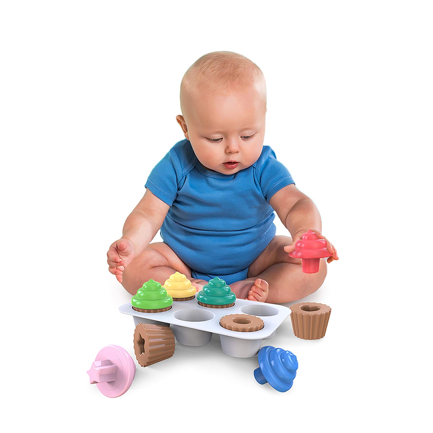 Bright Starts Sort & Sweet kujundite sorteerimismäng – tassikoogid, alates 3. elukuust