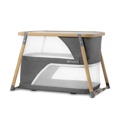 Kinderkraft SOFI 4-in-1 reisivoodi ja mänguaedik, hall