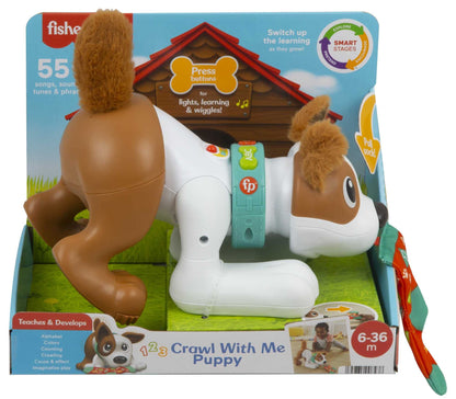 Fisher-Price 123 Crawl with Me Puppy roomav mängukoer HGY57
