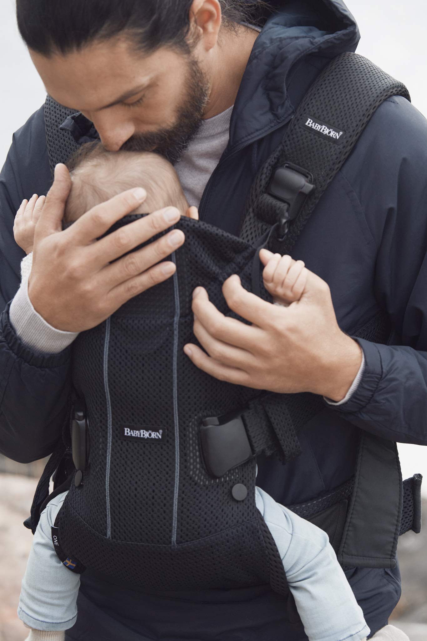 BabyBjörn One Air kandekott, 3D Mesh, must