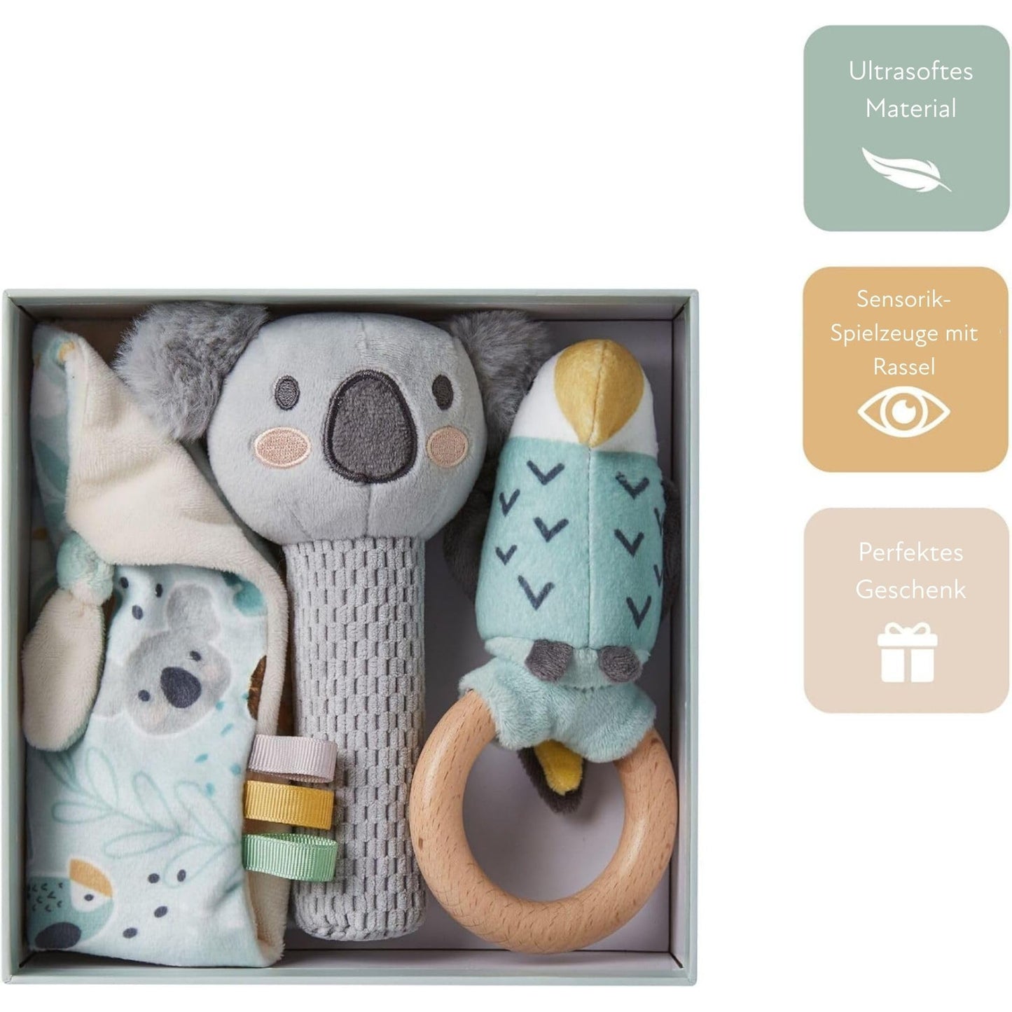 Nuby Animal Adventures beebikingituskomplekt, 3-osaline, alates sünnist