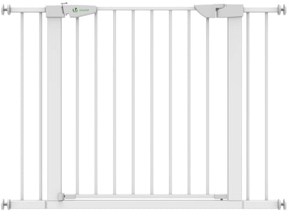 VOUNOT turvavärav ustele ja treppidele 75–108 cm, ilma puurimiseta, isesulguv magnetlukk, valge