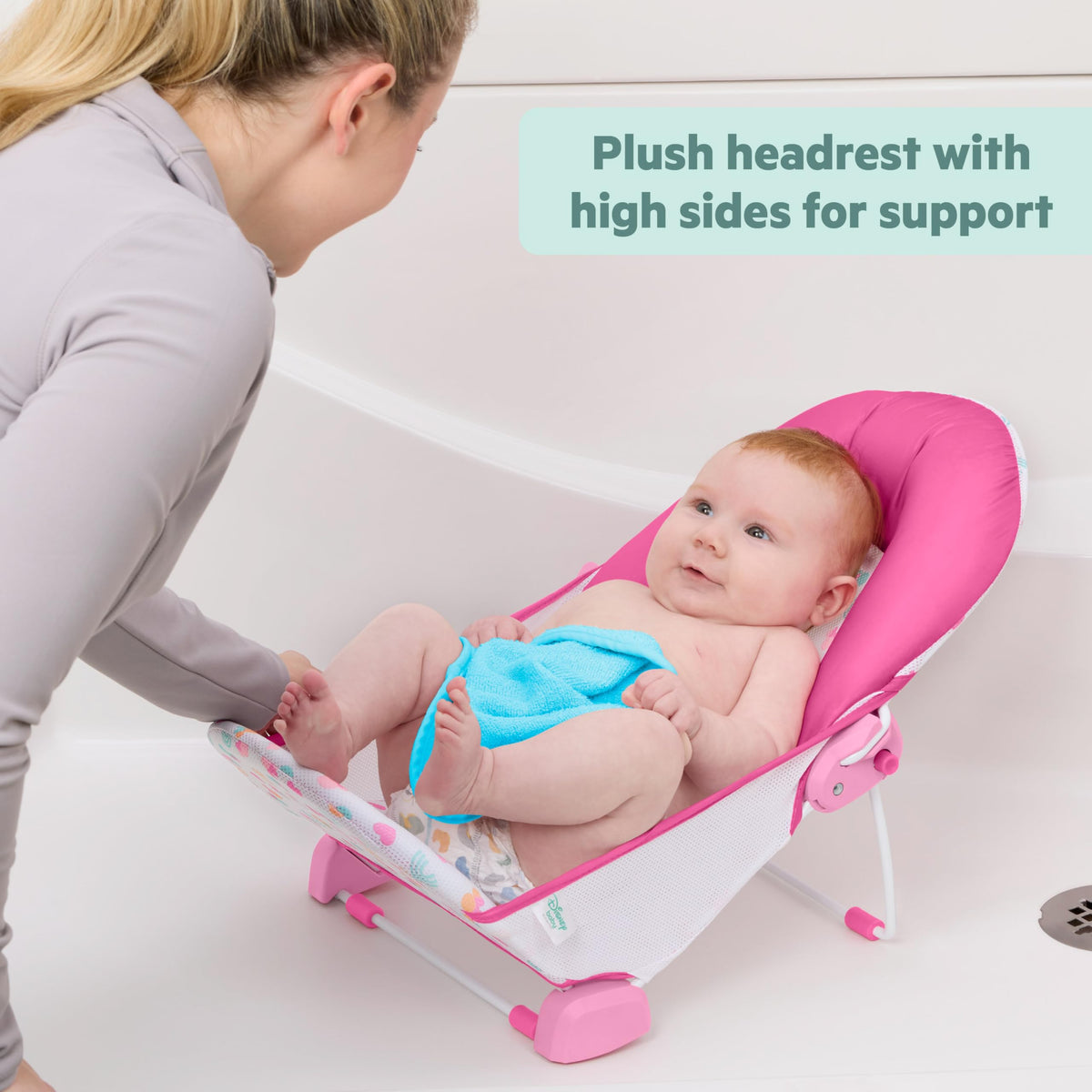 Bright Starts Disney Baby Minnie Mouse FoldAway vauvan kylpyistuin, 0–6 kuukautta, enintään 9 kg