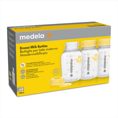 Medela rinnapiima säilituspudelid 150 ml, 3 tk
