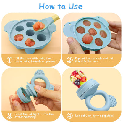 JoyPlus hedelmätutti BFS-Nipple, 3+ kk, pölynsininen (Staubblau)