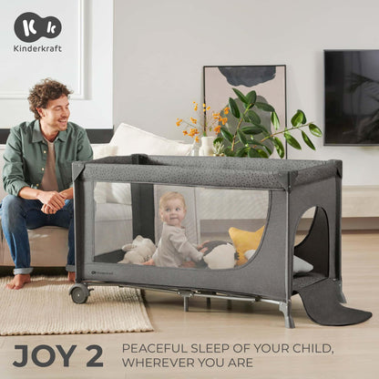 Kinderkraft JOY 2-ühes reisivoodi, beež
