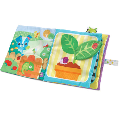 VTech Baby sensoorne riidest raamat „Üllatuste mets“, interaktiivne, 3+ kuud (hispaaniakeelne)