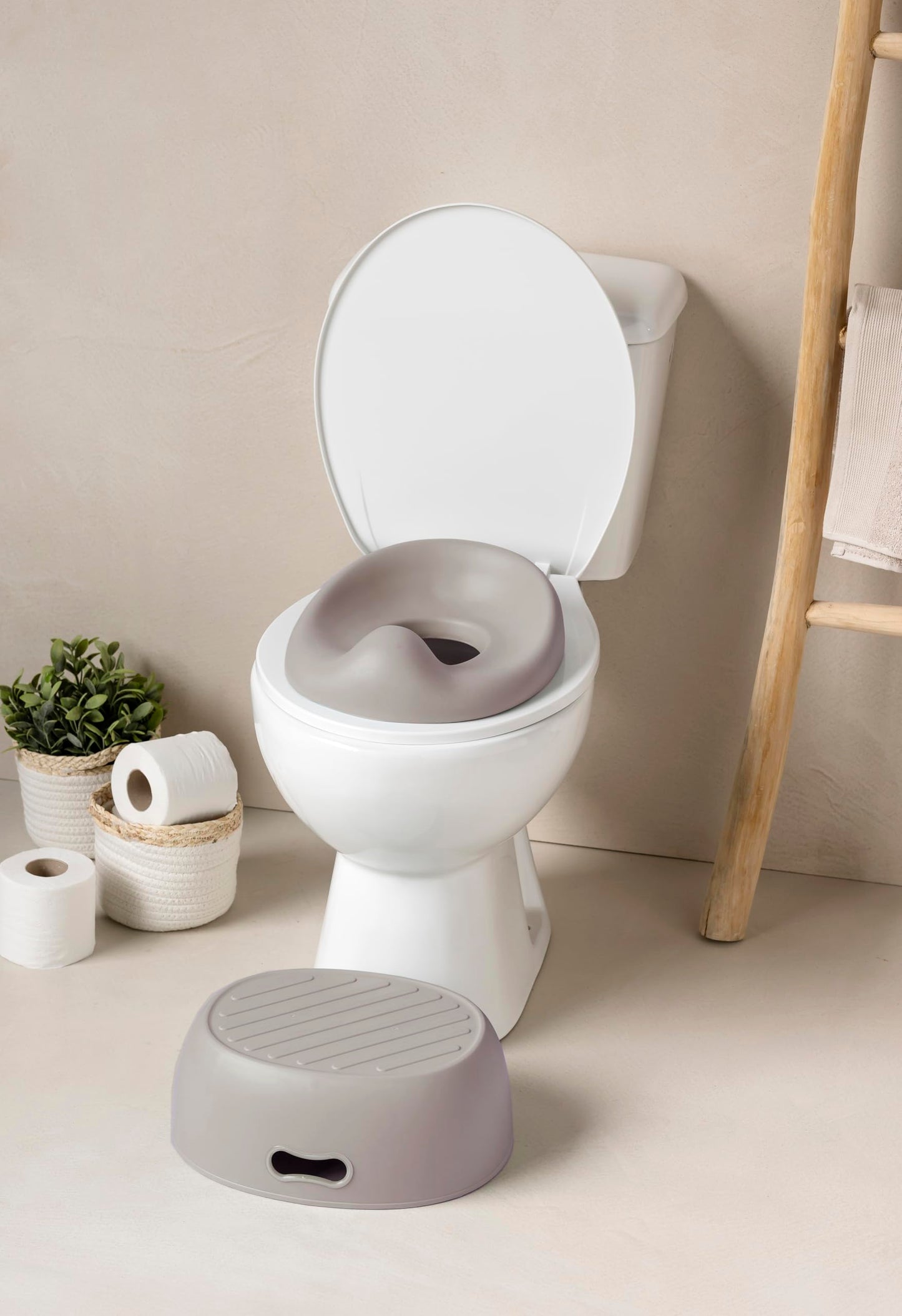Nattou 3in1 lastepott Care, pott, astmepink ja WC-iste, alates 18 kuust, taupe