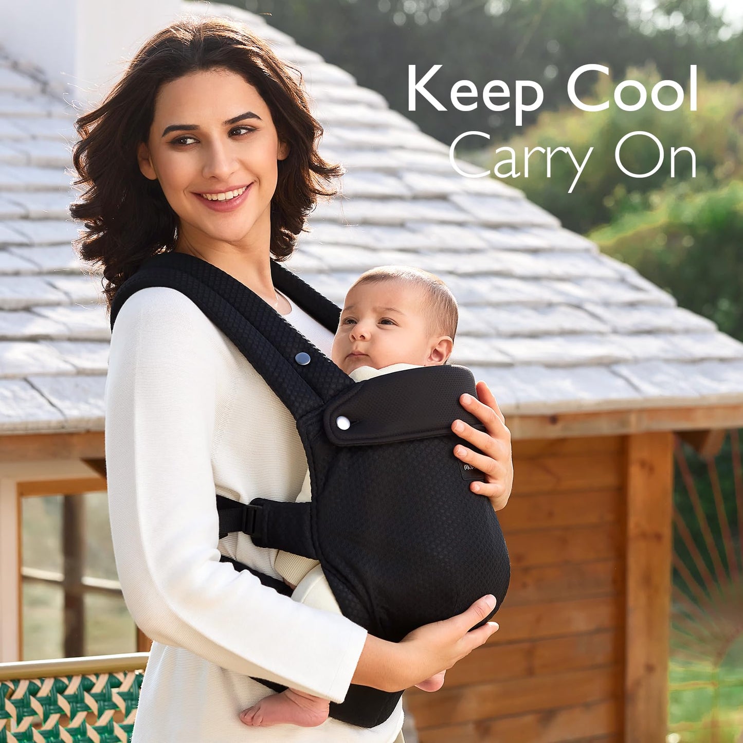 Momcozy Air Mesh beebikandekott, ergonoomiline ja hingav, 3–24 kuud