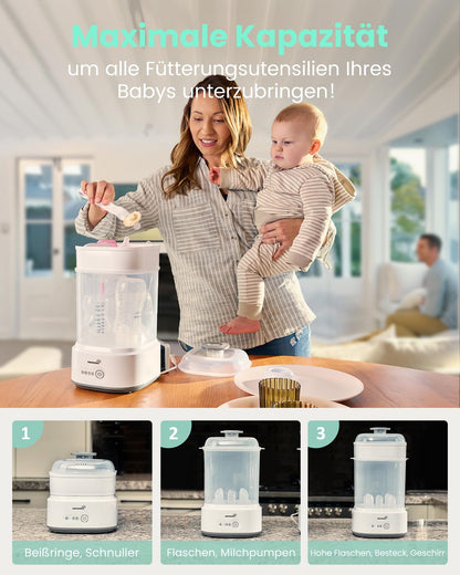 GROWNSY pudelisoojendaja ja sterilisaator 5-ühes, valge