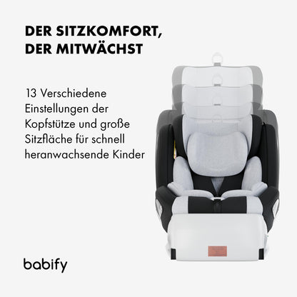 Babify Onboard 360° pöörlev turvatool 40–150 cm i-Size ISOFIX, hall