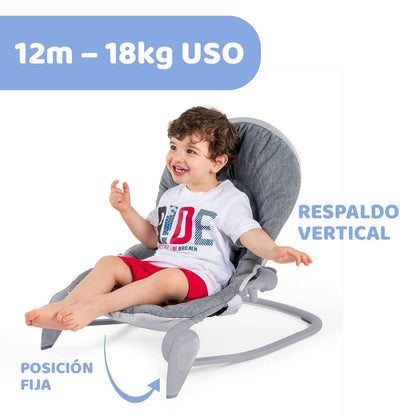 Chicco Hooplà beebikiik ja iste 2-ühes, 0–18 kg, helehall (Titanium)