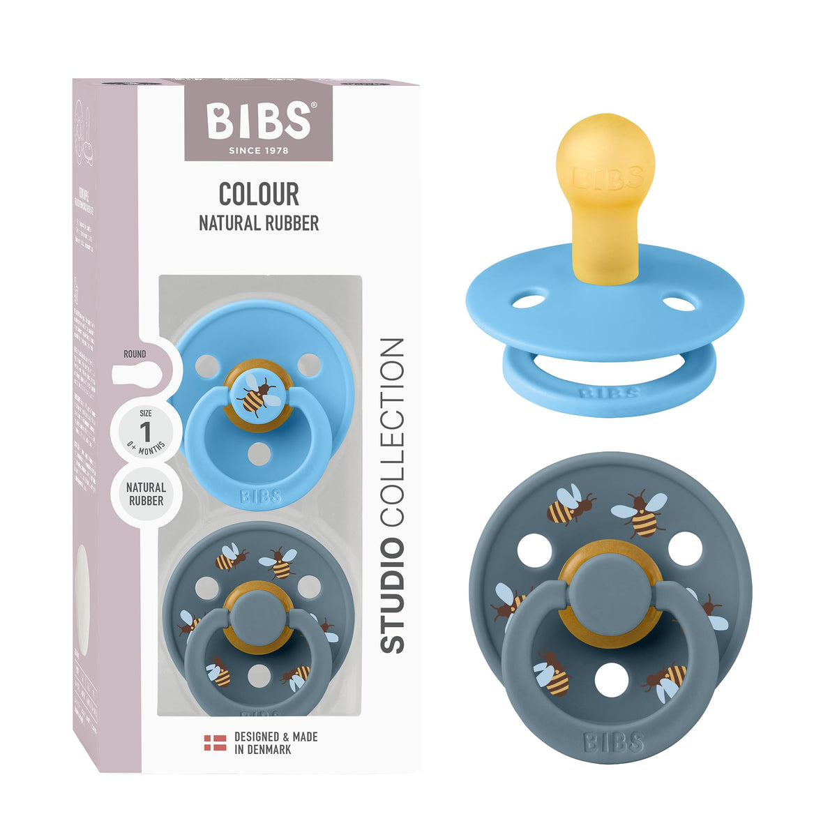 Bibs tutti Colour Studio 2 kpl, koko 1, Breeze/Petrol