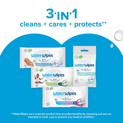 WaterWipes Sensitive+ niisked salvrätikud beebidele, 60 tk