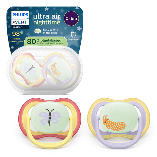 AVENT Philips Avent ultra air Nighttime -tutti 0–6 kk, Butterfly, 2 kpl, SCF376/25