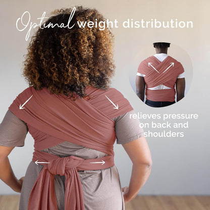Boba kandelina vastsündinule ja väikelapsele, Dusty Pink (3,2–16 kg)