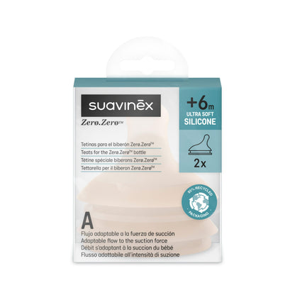 SUAVINEX Zero Zero lutipudeli varulutid, 2 tk, Light, +0 k, A-vool