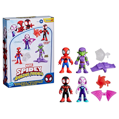 Marvel Spidey ja tema imelised sõbrad tegelaskujude komplekt, 4 figuuri