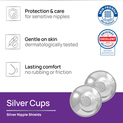 COVERbasics hõbedast rinnanibukaitsmed (SilverCups), Regular