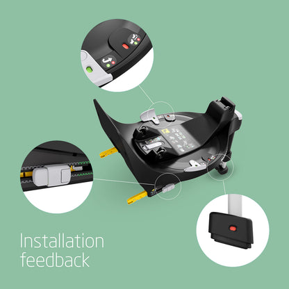 Maxi-Cosi FamilyFix 360 i-Size turvatooli alus, ISOFIX, 0–4 a, must