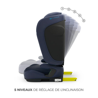 Kinderkraft UNITY 2 i-Size klapitav turvatool 100–150 cm, ISOFIX, tumesinine